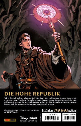 Buchcover und Innenansicht für das Buch: US-Star Wars: The High Republic Adventures: (Phase III) Echoes of Fear