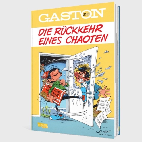Buchcover und Innenansicht für das Buch: Gaston Tome 22 - Le retour de Lagaffe