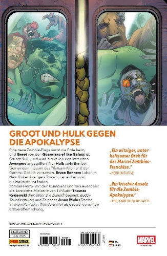 Buchcover und Innenansicht für das Buch: Marvel Zombies: Dawn of Decay (2024) #1-#4