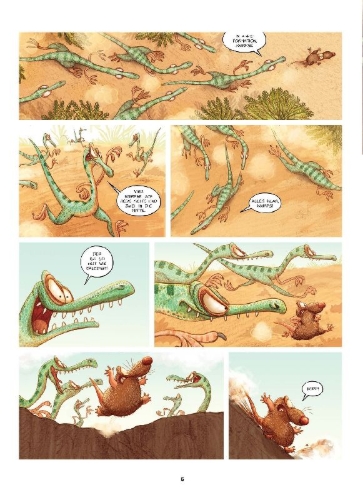 Buchcover und Innenansicht für das Buch: Dinodyssée 2