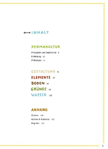 Buchcover und Innenansicht für das Buch: Permakultur
