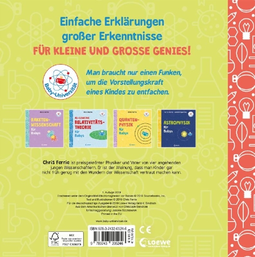 Buchcover und Innenansicht für das Buch: Baby University: Electormagnetism for Babies (OT)