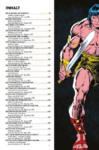 Buchcover und Innenansicht für das Buch: Conan der Barbar: Classic Collection