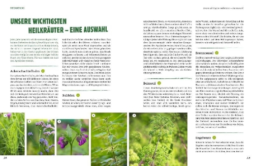 Buchcover und Innenansicht für das Buch: Der Selbstversorger: Mein Gartenwissen