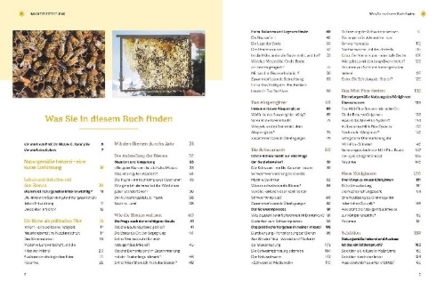 Buchcover und Innenansicht für das Buch: Bienengemäß imkern im Jahreslauf