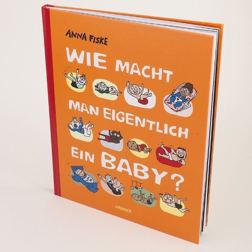 Buchcover und Innenansicht für das Buch: Hvordan lager man en baby?