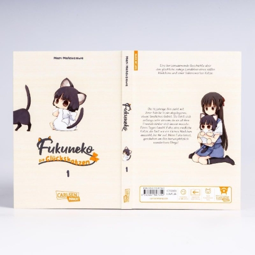 Buchcover und Innenansicht für das Buch: Fukuneko
