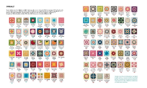 Buchcover und Innenansicht für das Buch: Ultimate Granny Square Sourcebook: 100 Contemporary Motifs to Mix and Match