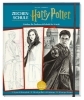 Buchcover und Innenansicht für das Buch: How to Draw Harry Potter: Includes Instruction Book and Sketch Pad