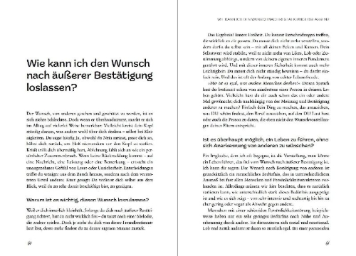 Buchcover und Innenansicht für das Buch: Fühl es, schreib es, lass es los