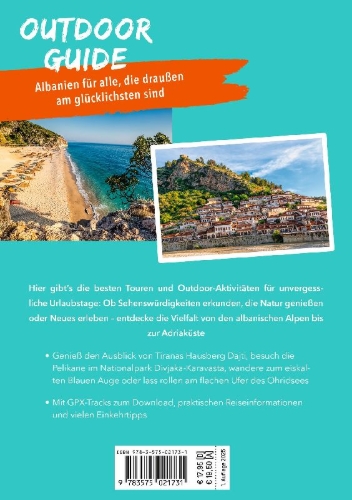 Buchcover und Innenansicht für das Buch: MARCO POLO OUTDOOR GUIDE Reiseführer Albanien