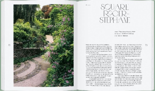 Buchcover und Innenansicht für das Buch: The Secret Gardens of Paris