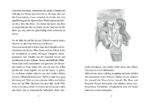 Buchcover und Innenansicht für das Buch: Die Ponys von Lillasund 4. Das Mittsommer-Turnier