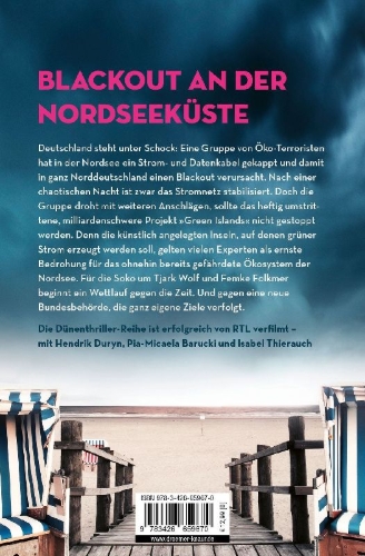 Buchcover und Innenansicht für das Buch: Dünenwut