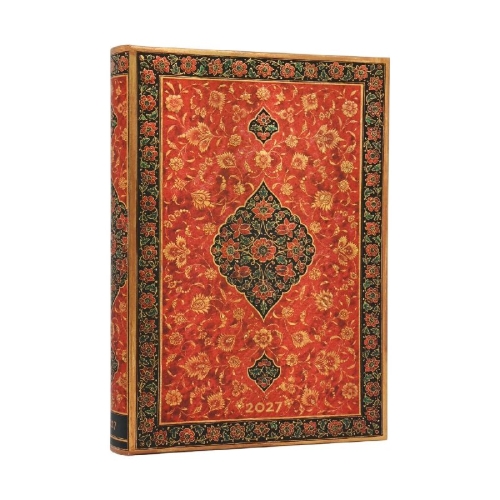 Buchcover und Innenansicht für das Buch: 12-Monatskalender 2027 Leila Midi Tagesüberblick
