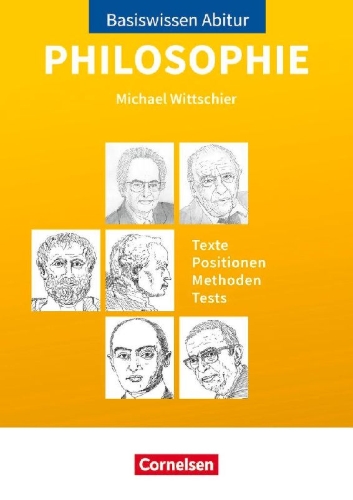Buchcover und Innenansicht für das Buch: Basiswissen Abitur Philosophie - Abitur 2023/2024