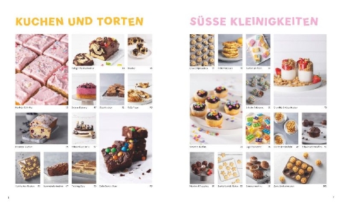 Buchcover und Innenansicht für das Buch: Sallys Backen mit Kindern