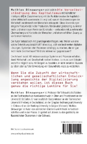 Buchcover und Innenansicht für das Buch: Die Verselbstständigung des Kapitalismus