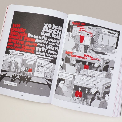 Buchcover und Innenansicht für das Buch: Sonne und Beton - Die Graphic Novel