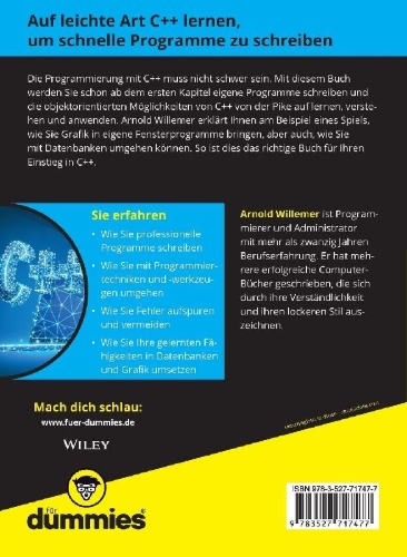 Buchcover und Innenansicht für das Buch: C++ für Dummies