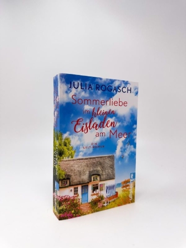 Buchcover und Innenansicht für das Buch: Sommerliebe im kleinen Eisladen am Meer