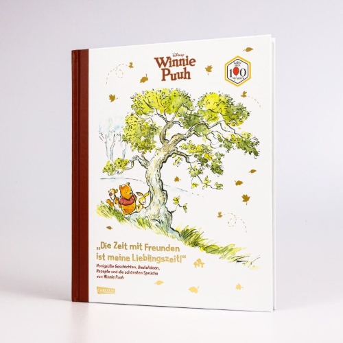 Buchcover und Innenansicht für das Buch: Disney: "Die Zeit mit Freunden ist meine Lieblingszeit!" Honigsüße Geschichten und die schönsten Sprüche von Winnie Puuh