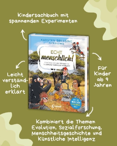 Buchcover und Innenansicht für das Buch: Echt menschlich!