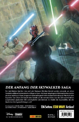 Buchcover und Innenansicht für das Buch: US-Star Wars: Episode I - The Phantom Menace