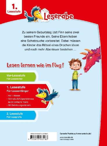 Buchcover und Innenansicht für das Buch: Leserabe 1. Lesestufe - Ein fantastischer Geburtstag