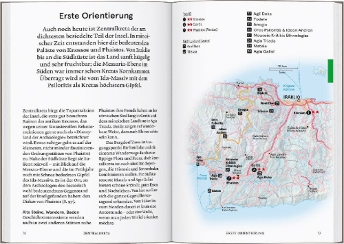 Buchcover und Innenansicht für das Buch: Baedeker SMART Reiseführer Kreta