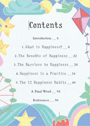 Buchcover und Innenansicht für das Buch: The Little Book of Happiness