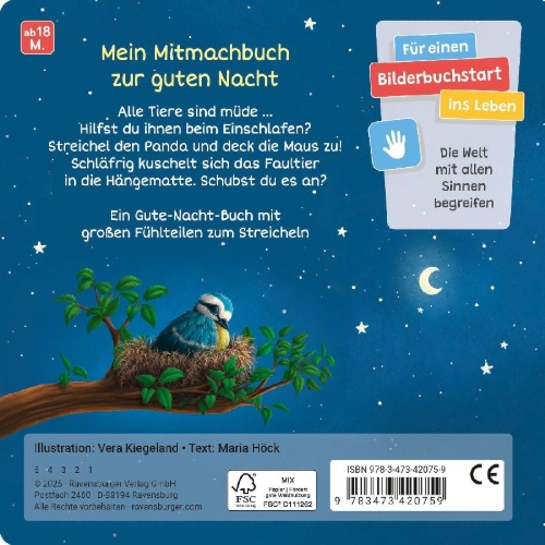 Buchcover und Innenansicht für das Buch: Müde bin ich, deck mich zu