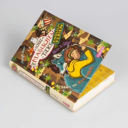 Buchcover und Innenansicht für das Buch: Die Schule der magischen Tiere. Endlich Ferien 9: Elisa und Silber