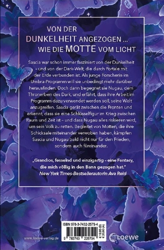Buchcover und Innenansicht für das Buch: Moth Dark