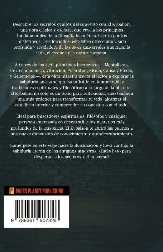 Buchcover und Innenansicht für das Buch: El Kybalion (Spanish edition)