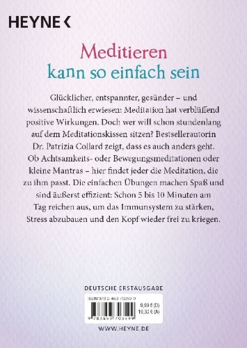 Buchcover und Innenansicht für das Buch: Das kleine Buch vom Meditieren