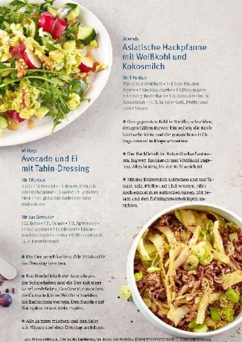 Buchcover und Innenansicht für das Buch: Die beste Ernährung für deine Schilddrüse