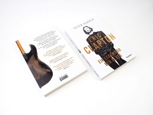 Buchcover und Innenansicht für das Buch: Eric Clapton. Ein Leben für den Blues