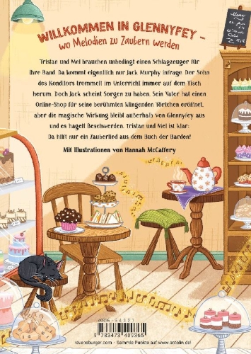 Buchcover und Innenansicht für das Buch: Magic Music, Band 2 - Die klingenden Törtchen