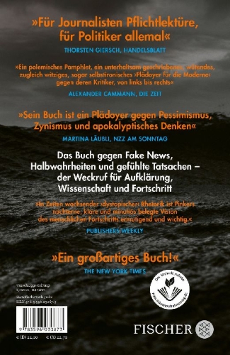 Buchcover und Innenansicht für das Buch: Enlightenment Now. The Case for Reason, Science, Humanism, and Progress