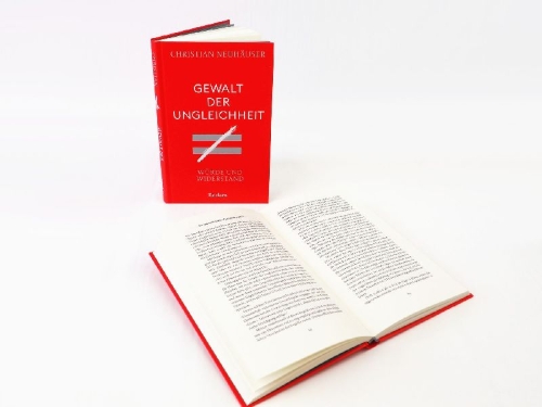 Buchcover und Innenansicht für das Buch: Gewalt der Ungleichheit. Würde und Widerstand