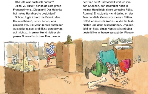Buchcover und Innenansicht für das Buch: Leselöwen - Die besten Leselöwen-Abenteuergeschichten