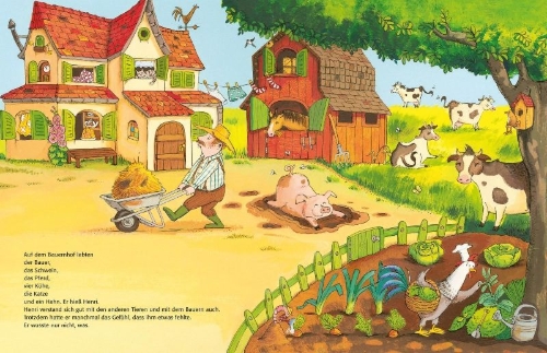 Buchcover und Innenansicht für das Buch: Henri und Henriette: Die lustigsten Abenteuer von Henri und Henriette