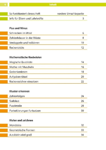 Buchcover und Innenansicht für das Buch: Die Mathe-Helden Knobelaufgaben für Mathe-Helden 1. Klasse