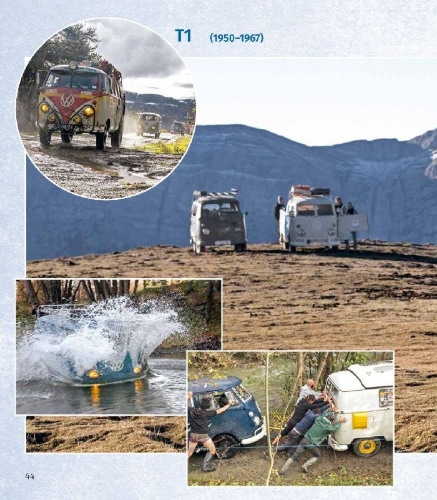 Buchcover und Innenansicht für das Buch: 75 Jahre VW-Bulli