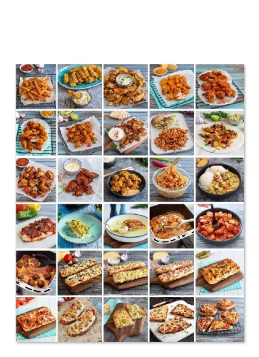 Buchcover und Innenansicht für das Buch: Mix ohne Fix! Airfryer