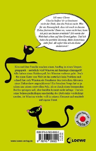Buchcover und Innenansicht für das Buch: Winston (Band 5) - Kater Undercover