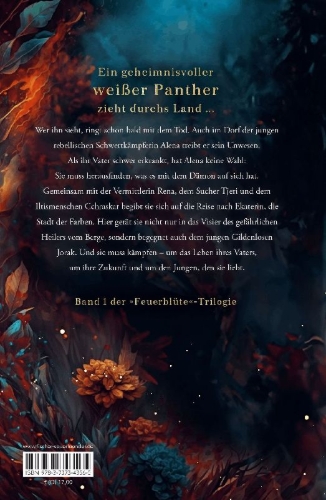Buchcover und Innenansicht für das Buch: Feuerblüte - Tochter der Flammen