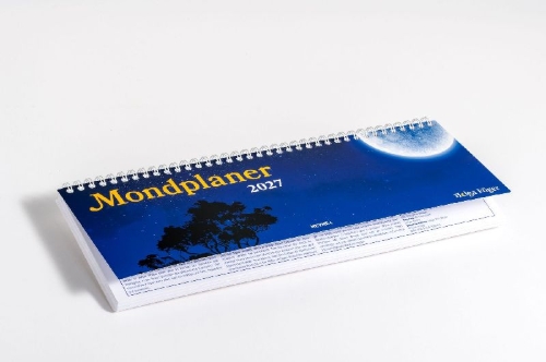 Buchcover und Innenansicht für das Buch: Mondplaner 2027