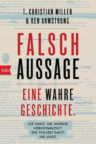 Buchcover und Innenansicht für das Buch: A FALSE REPORT A True Story of Rape in America  -